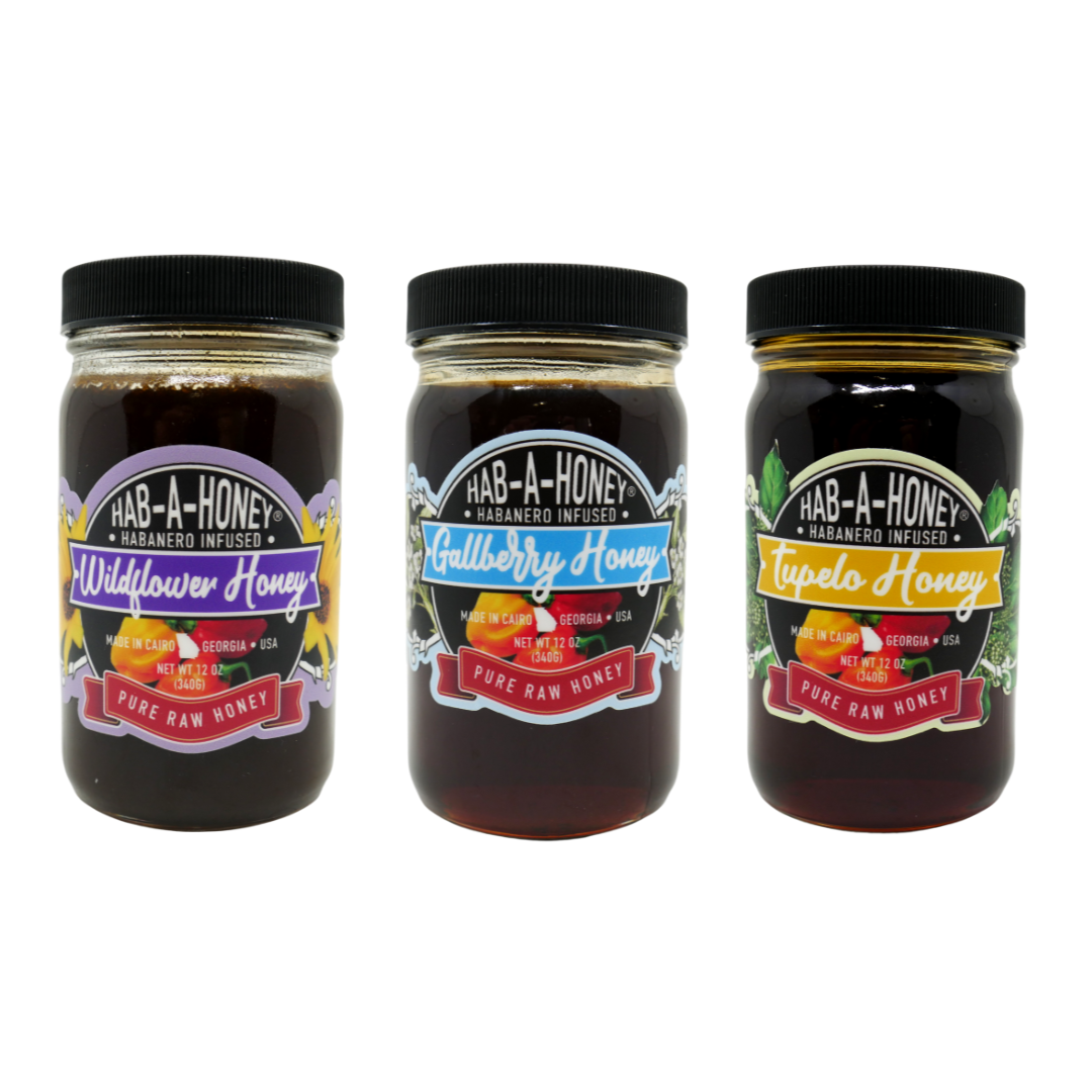HOT TAR® Habanero Infused Honey Sampler - 12 oz
