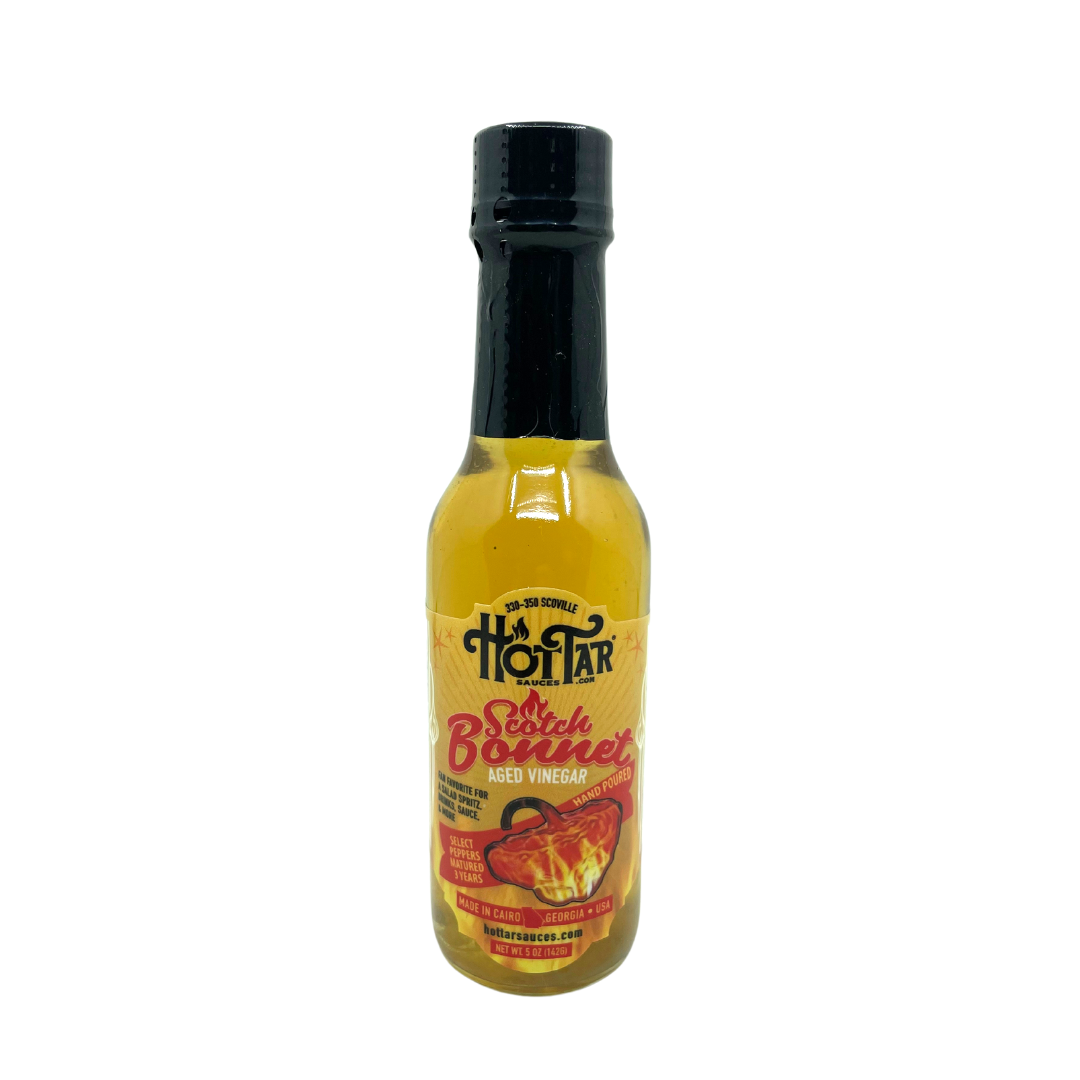 Hot Tar Scotch Bonnet Vinegar - Aged, Pepper-Infused Vinegar