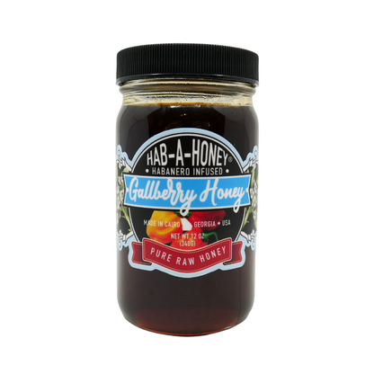 Hot Tar Habanero Infused Gallberry Honey 12 oz